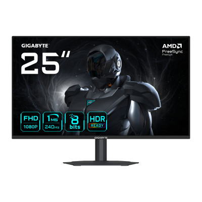 G25F2A Monitor Gaming 25 FHD - 1920 x 1080, 240Hz, 1ms, 300 cd/m², Display HDR 10, HDMI 2.0, DisplayPort 1.4