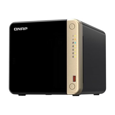 Servidor nas qnap k - ts - 464 - 8g+4xmn10ada600s 4 bahias 8gb gigabit ethernet