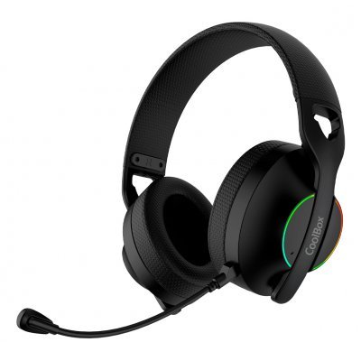WB01 RGB Auriculares Inalámbrico y alámbrico Diadema Juego USB Tipo C Bluetooth Negro