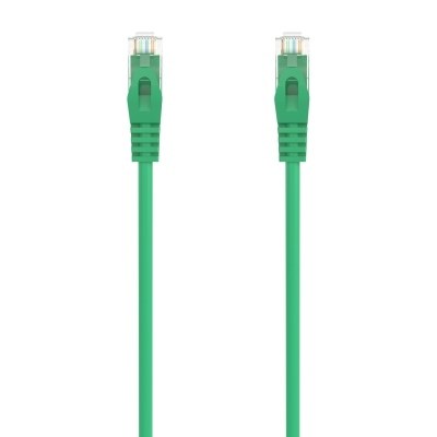 AISENS - Cable de Red Latiguillo RJ45 LSZH Cat.6A 500 Mhz UTP AWG24, Verde, 1,5M