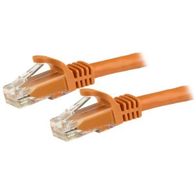 Cable de 1,5m Cat6 Ethernet de Red Naranja - RJ45 sin Enganches - 24AWG
