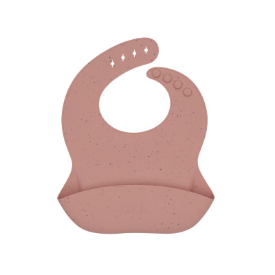 Babero Platinum Silicone Blush
