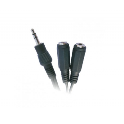 Cable Jack 3.5 3GO CA102/ Jack Macho - 2x Jack Hembra/ 1.5m