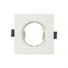 Empotrable Magura 1xgu10 Cuadrado Blanco Mate 2,5x8,2x8,2 Cm Corte 6 Portalamparas Incluido