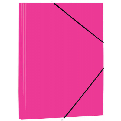 Mariola Carpeta de Polipropileno con Solapas 450 Micras - Formato Folio - Medidas 34x25cm - Cierre con Goma Elastica - Color Fucsia