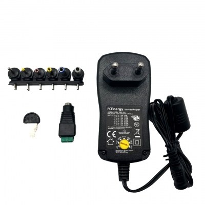 Alimentador Universal salida 9-24Vdc 1000mA 7 conectores