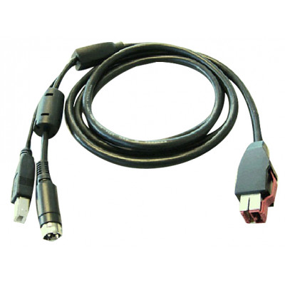 HP - Cable PoweredUSB - para ElitePOS G1 Retail System, Engage One, RP3 Retail System, RP9 G1 Retail System