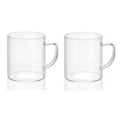 Juego de 2 tazas de vidrio 300 ml ø7,5 x 8,5 cm