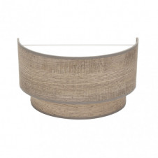Aplique Doble Smile 1xe27 Madera Gris 17x30x15 Cm