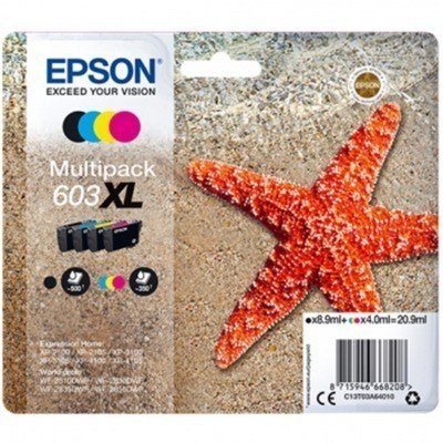 Multipack cartucho tinta epson 603xl c13t03a64010 negro - cian - amarillo - magenta - estrella de mar