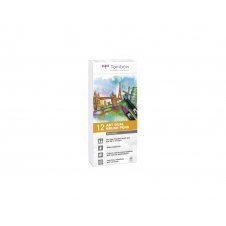 Tombow ABT-12P-3 rotulador Fino Negro, Gris, Blanco 12 pieza(s)