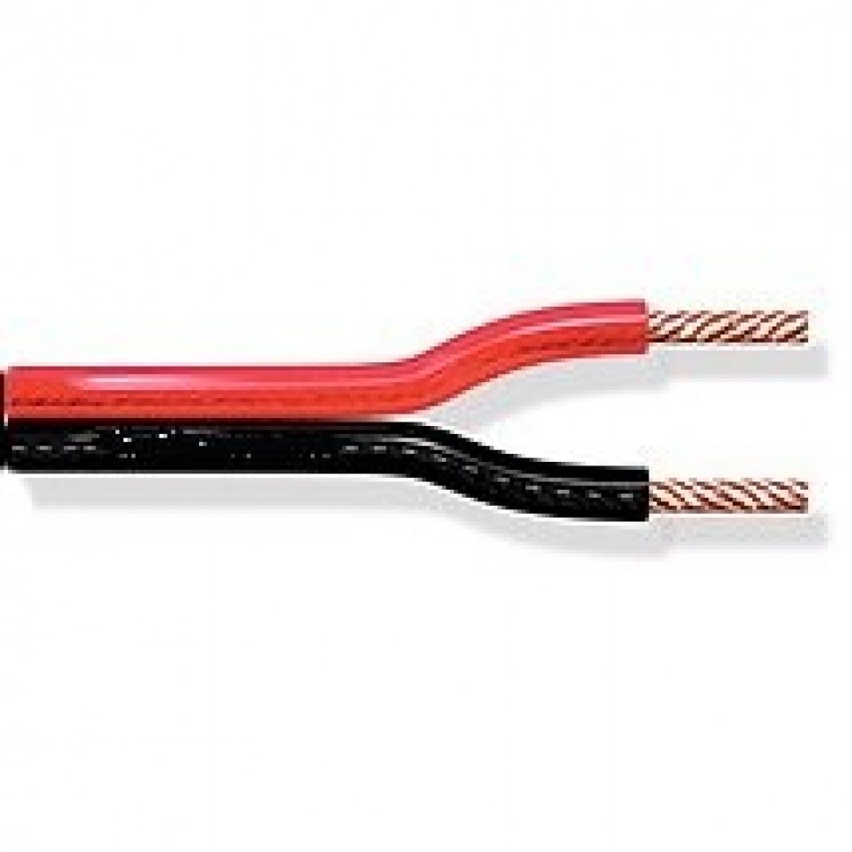 Bobina 100m Cable Paralelo 2x1mm ROJO/NEGRO