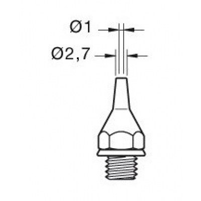 Punta Desoldador 20DE 2,7mm para DST JBC 0320500