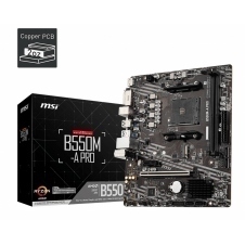 MOTHERBOARD MSI B550M-A PRO SOCKET AM4, DDR4,HDMI/DVI-D, PCI-E 4.0,M-ATX