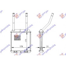 HEATER RADIATOR (B) -AC (175x178)