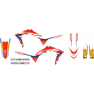 Kits de gráficos con fundas de asiento Replica Team BLACKBIRD RACING 8146R21