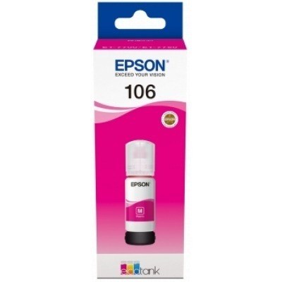 Epson 106 Magenta - Botella de Tinta Original C13T00R340