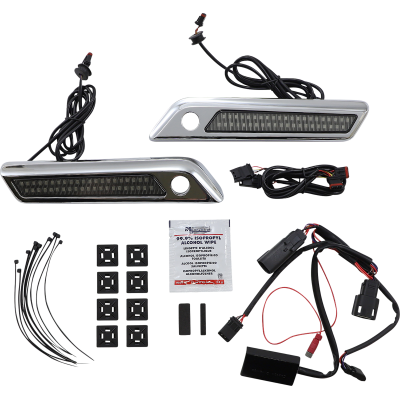 Saddlebag Latch Dual Color Accent Lights CUSTOM DYNAMICS CD-SBL-DC-SC