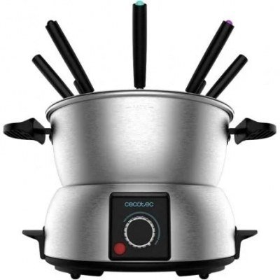 Fondue Eleéctrica Cecotec Fun GourmetFondue/ 1000W/ 8 Tenedores
