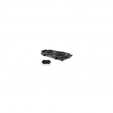 Placa electrica doble de cocina orbegozo pe 2855 2500w 2 termostato regulables negro 17623