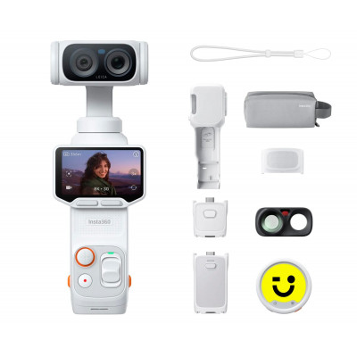 INSTA360 LUNA ULTRA CREATOR BUNDLE STELLAR WHITE / CÁMARA 8K CON DOBLE LENTE LEICA Y KIT CREADOR