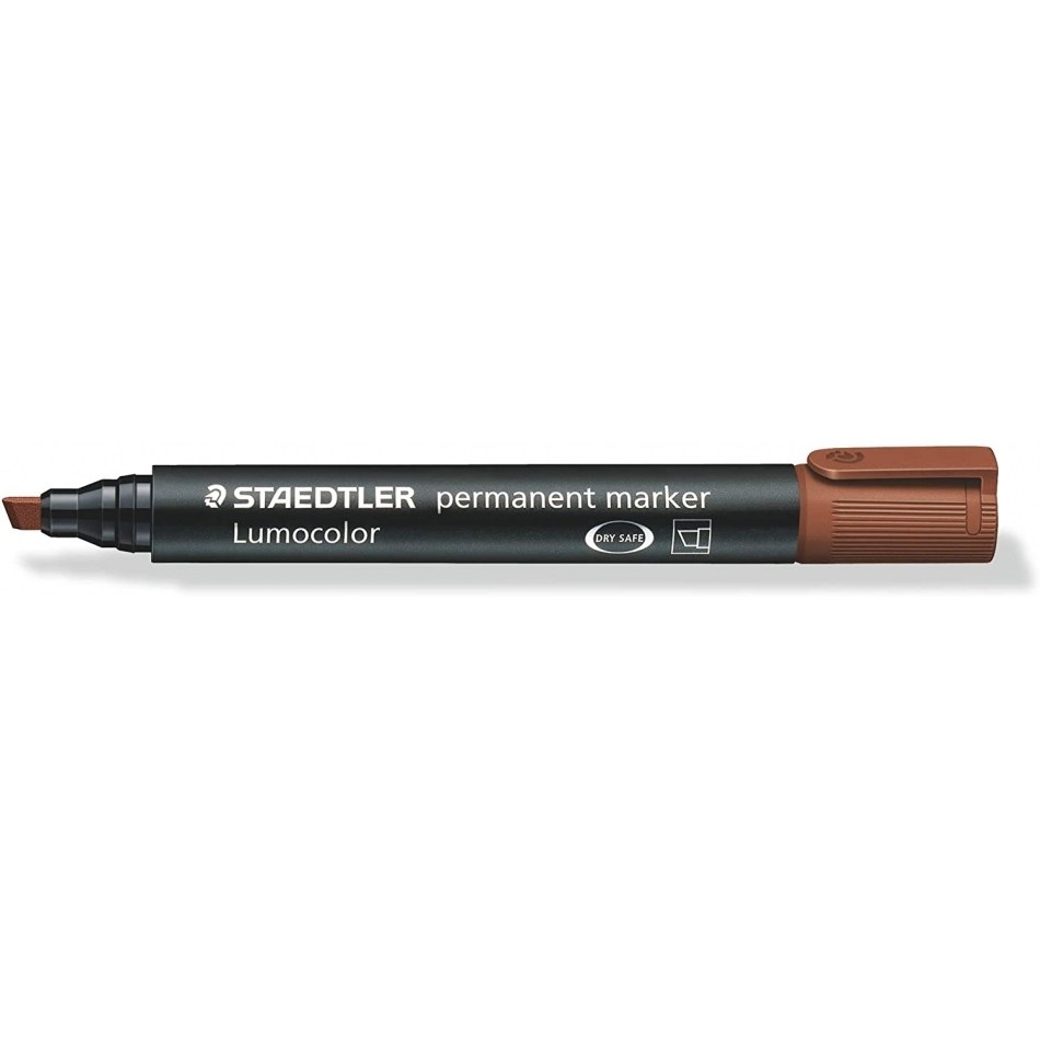 Staedtler Lumocolor 350 Rotulador Permanente - Secado Rapido - Punta 2 - 5 mm Aprox - Color Marron