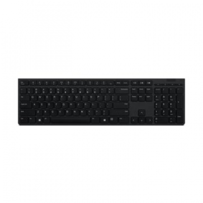 TECLADO LENOVO WIRELESS + BLUETOOTH RECARGABLE (Cambie sin problemas hasta 3 dispositivos a través d
