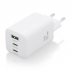 Aisens - Cargador Gan 65W, 2Xusb-C Pd3.0 Qc4.0, 1Xusb-A Qc3.0, Blanco