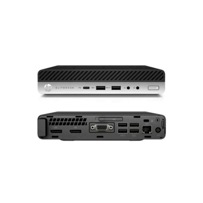 Ordenador reacondicionado mini hp elitedesk 400 g3 - i5 - 6th - 8gb - 256gb nvme - win 10 pro - sin cable trebol