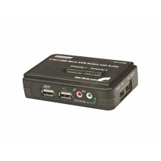 StarTech.com Juego de Conmutador KVM de 2 puertos con todo incluido - USB - Audio y V?deo VGA