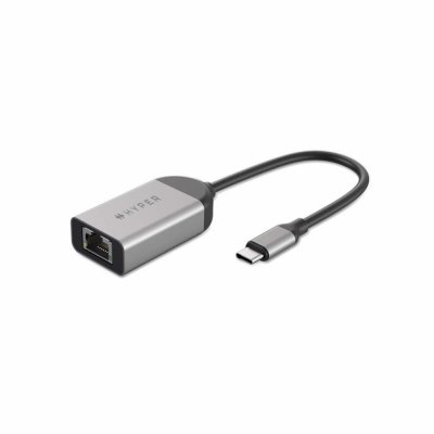Adaptador usb tipo c a rj45 hyper macho - hembra