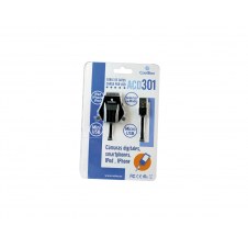 cable coolbox acd 301 usb a micro usb mini usb apple iPhone 1m Negro CABCOOACD301