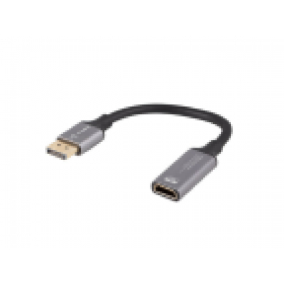 ADAPTADOR LANBERG 8K DISPLAYPORT MACHO/HDMI HEMBRA 20CM