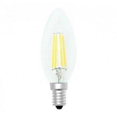 BOMBILA LED VELA FILAMENTO E14 310LM 4W LUZ FRIA