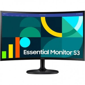 Monitor curvo Samsung Essential S3 S36GD S24D364GAU, 24 pulgadas, Full HD, VA, 100 Hz, 4 ms, HDMI, negro