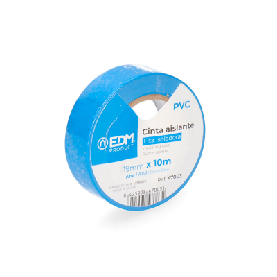 Cinta aislante calidad supra azul 10 m x 19 mm