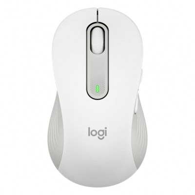 Mouse raton logitech m650 para zurdos optico wireless inalambrico blanco crudo
