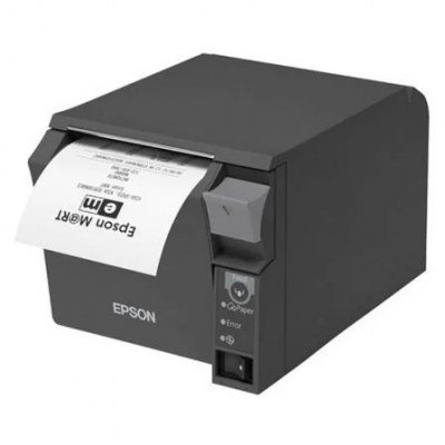 IMPRESORA DE TICKETS TÉRMICA EPSON TM-T70II (024A2) - VELOCIDAD 250MM/S - CARACTERES ANK - USB - WIFI - APERTURA DE CAJON - DARK GREY