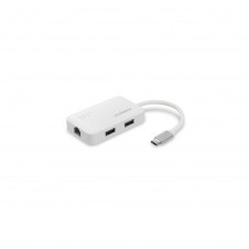 ADAPTADOR USB C M A 3 USB A H + ETHERNET RJ45 H EDIMAX BLANCO EU-4308