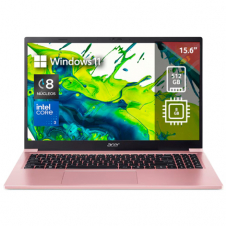 Laptop Acer Lite 15 15.6 FHD Ci3 N355 8GB DDR5 Ram 512 PCIe NVMe SSD Rosa Win 11 Home 1 Año Garantía