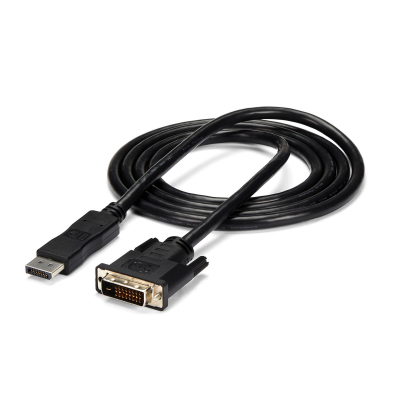 Cable de 1,8m DisplayPort a DVI - Cable Adaptador DisplayPort a DVI DVI-D Monoenlace de Vídeo 1080p - Cable de DP a DVI para monitor - Convertidor de DP 1.2 a DVI