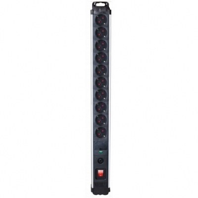 Base Elecrtrica PROFESIONAL 10 Tomas Schuko +Interruptor +Cable 1,5mts