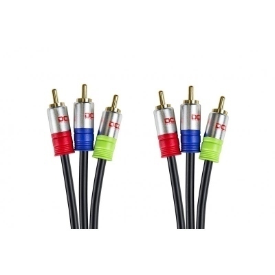 Cable RCA 3 Machos a 3 RCA Machos HQ 3m