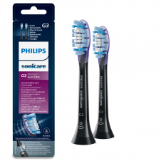 Philips Sonicare G3 Premium Gum Care HX9052/33 Pack de 2 cabezales negros de cepillos