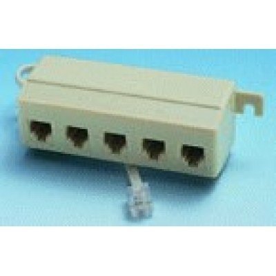 Adaptador Telefono RJ11 6P4C 1 Macho a 5 Hembras 39.019/6/4