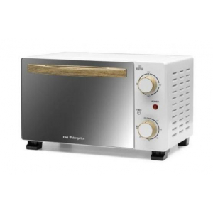 Horno compacto de sobremesa mini Orbegozo HO990, 10 litros, 800W, tostador, blanco