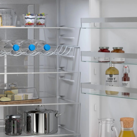 Frigorífico combi Siemens KG49NVIDG, 203 x 70 x 66.7 cm, Total No Frost, clase D, 223 kWh/año, 35 dB, 440 litros, hyperFresh 0°C, acero inoxidable - imagen 8