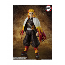 Kyojuro rengoku figura 15 cm demon slayer: kimetsu no yaiba sh figuarts
