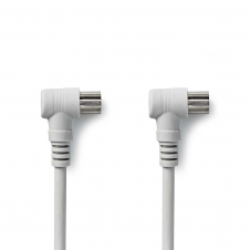 NEDIS CABLE COAXIAL DE 90 DB | IEC (COAXIAL) MACHO EN ÁNGULO - IEC (COAXIAL) HEMBRA EN ÁNGULO | 3M