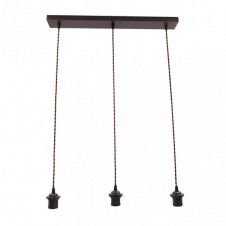 Armazon Regleta Nia 3xe27 Marron Reggx60x6cm